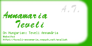 annamaria teveli business card