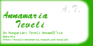 annamaria teveli business card